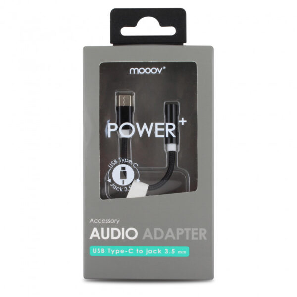 Adaptateur USB-C mâle/ jack 3,5 mm fem. 0,13 m - noir