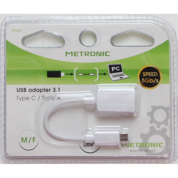 Adaptateur USB-C mâle/USB-A fem.
