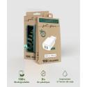 Just Green - Câble USB - USB-C (M) pour USB-C (M) - 3 A - 1.2 m - blanc