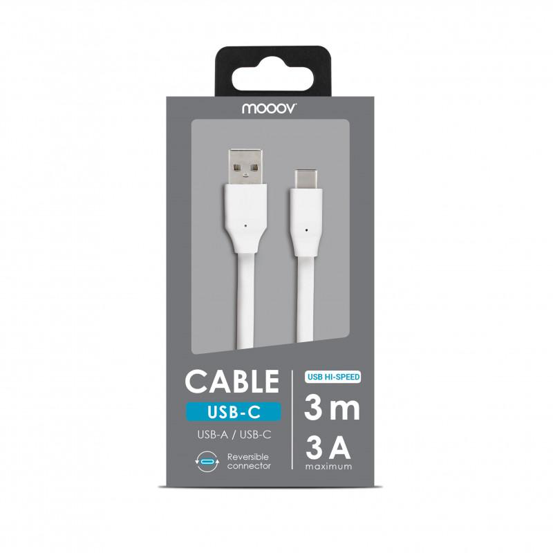 cable-usb-c-usb-a-plat-3-m-blanc