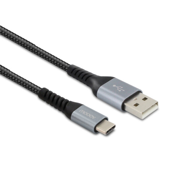 Câble USB-C /USB-A renforcé Ultimate 1 m - noir