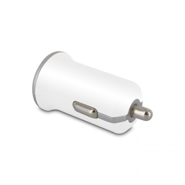 Chargeur allume-cigares Platinium 2 USB-A 2.4 A - blanc et gris