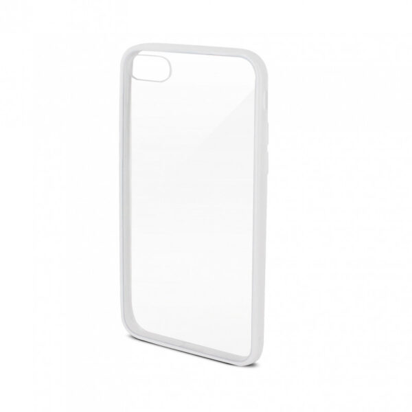 Coque semi-rigide Color Edge pour iPhone 6/7/8/SE 2020 - contour blanc