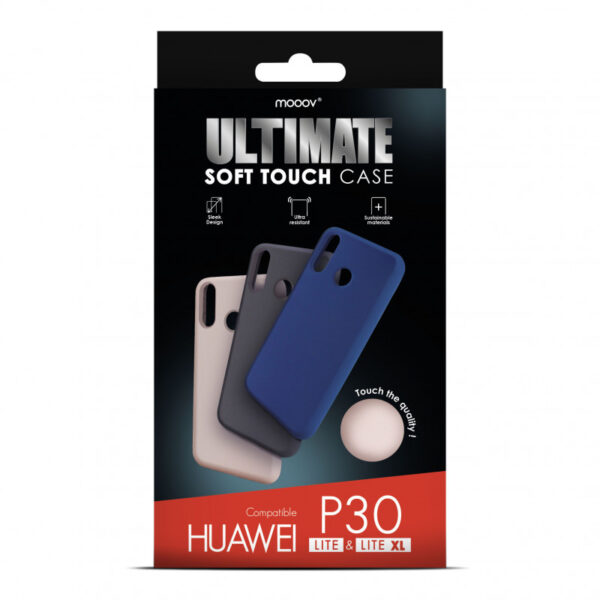 Coque semi-rigide Ultimate soft touch pour Huawei P30 Lite/XL - nude