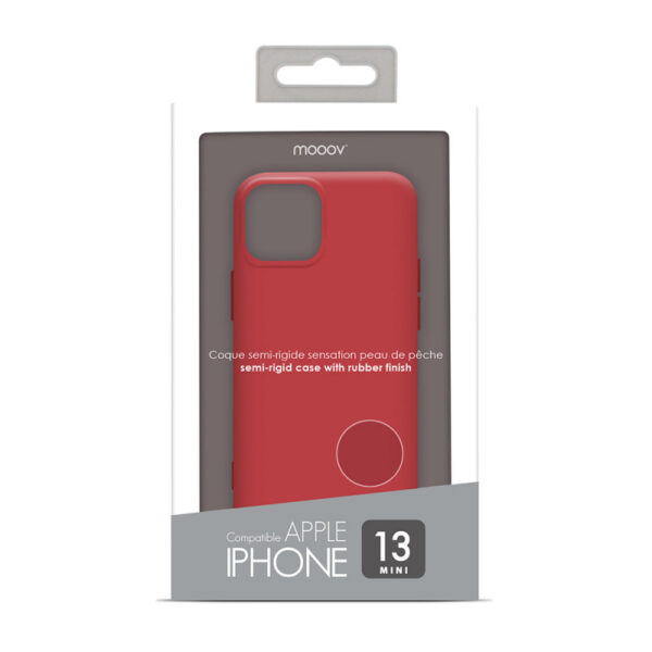 Coque souple pour iPhone 13 Mini - framboise
