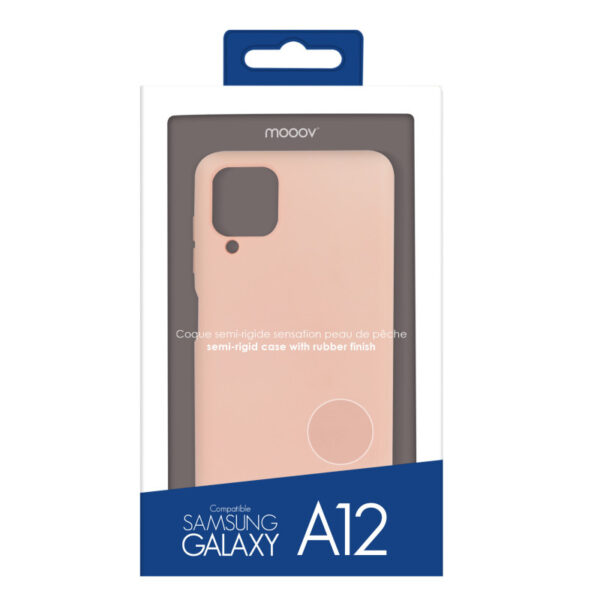 Coque souple pour Samsung A12 - rose pâle