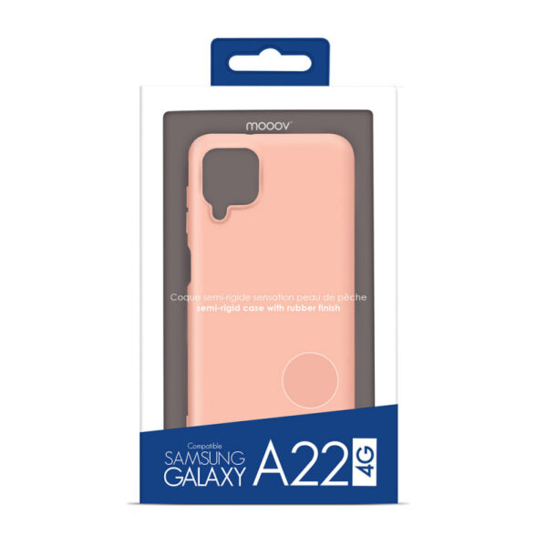 Coque souple pour Samsung A22 4G - rose pâle
