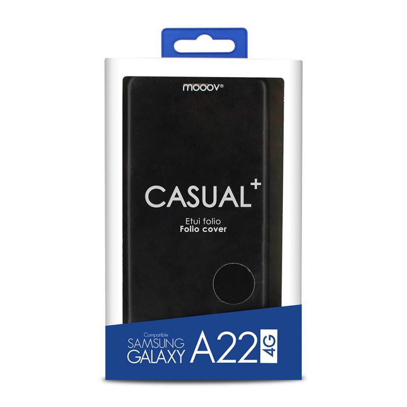 etui-folio-clam-pour-samsung-a22-4g-noir