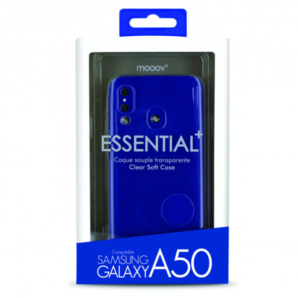 Etui folio clam pour Samsung A50 - noir