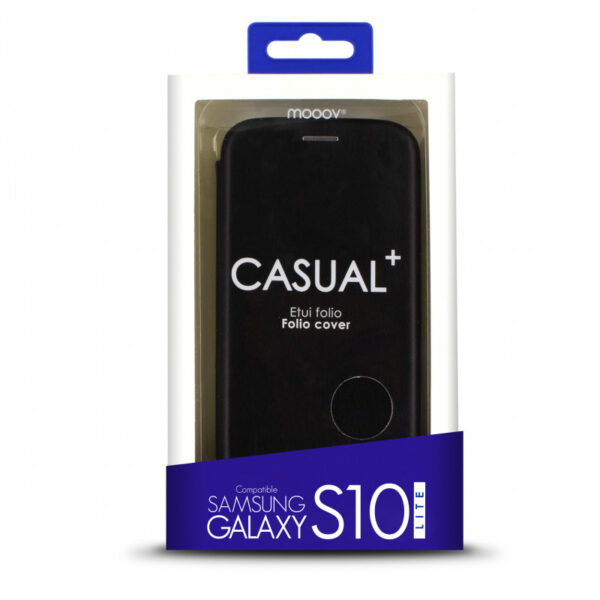Etui folio clam pour Samsung S10 e - noir