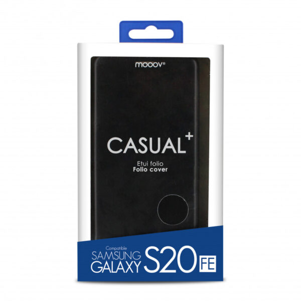 Etui folio clam pour Samsung S20 FE - noir