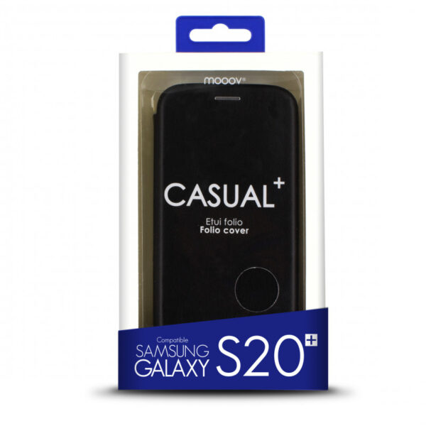 Etui folio clam pour Samsung S20+ - noir