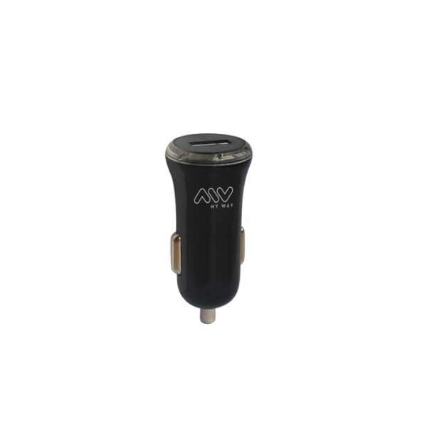 PACK CHARGEUR VOITURE 2A + CABLE USB C 1M NOIR