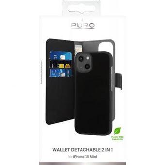 puro wallet detachable iphone 13 mini 5,4 2w1 czarne/noir ipc1354bookc3blk