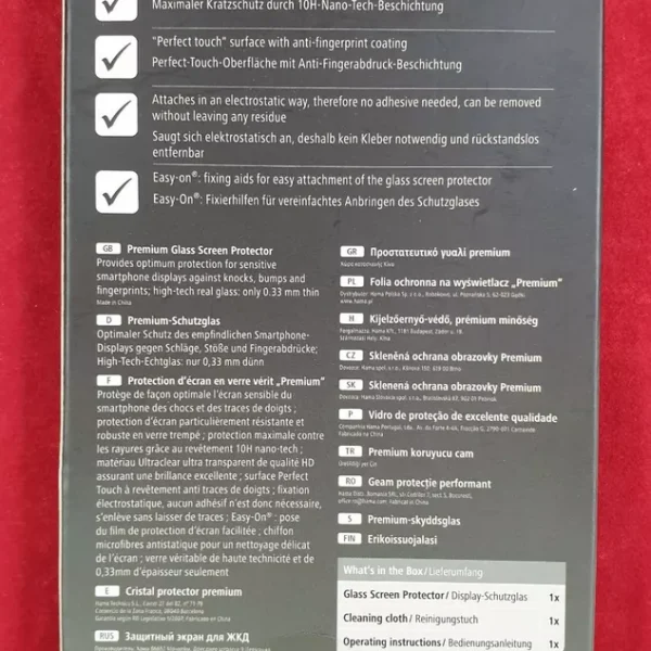 Protection d'écran Hama pour Samsung Galaxy A3 (2016). Protection d'écran en verre.