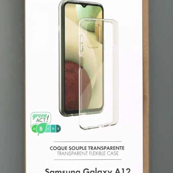 BIGBEN Connected - Coque de protection pour téléphone portable - polyuréthanne thermoplastique (TPU) - transparent - pour Samsung Galaxy A12