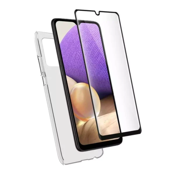 BigBen Pack Accessoires 2 en 1 pour Samsung Galaxy A32 4G Flexible Transparent