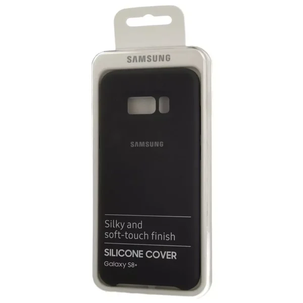 Officiel Samsung Galaxy S8+ Plus Silicone Étui/Housse - Gris Foncé