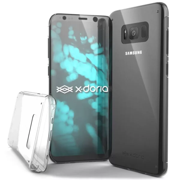 X-DORIA Coque Intégrale pour Galaxy S8 Plus DEFENSE 360 Antichocs 9H Transparent