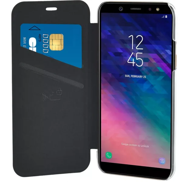 Étui pour Samsung A6 Plus 2018, Porte-cartes Intégré