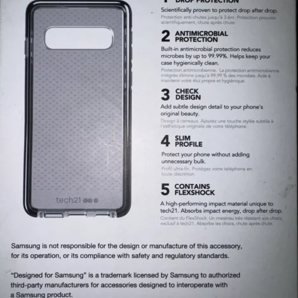 Étui tech21 EVO Check pour Samsung Galaxy S10 Smokey Black