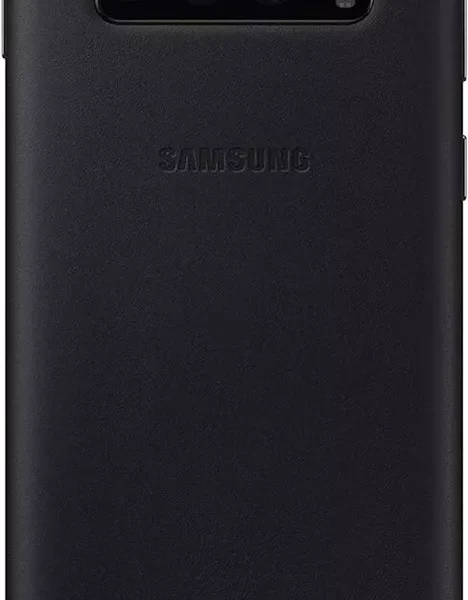 Étui officiel en cuir pour Samsung Galaxy S10 Noir