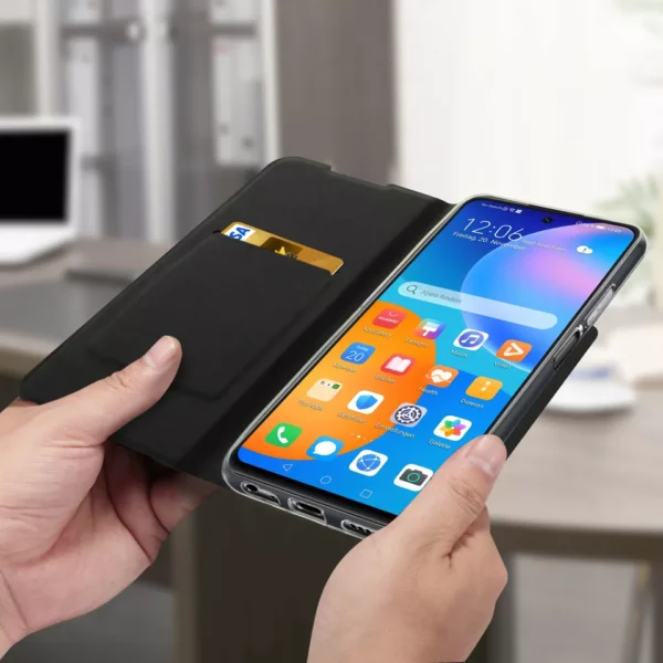 Étui porte-cartes Bigben Soft Touch pour Huawei P Smart 2021 - Noir -