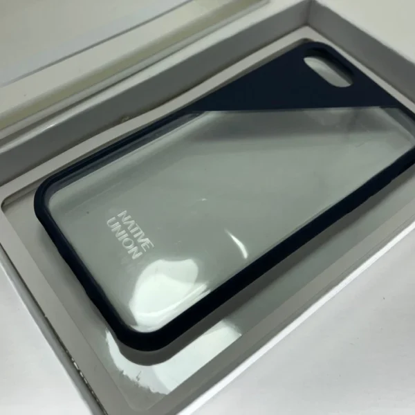 Coque Native Union CLIC Crystal pour iPhone SE 3e, 2e, 8, 7 4,7" Bleu marine