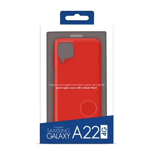 Coque souple pour Samsung A22 4G - rouge