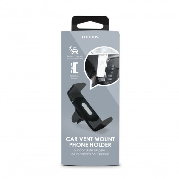 Support de téléphone pour grille de ventilation - noir
