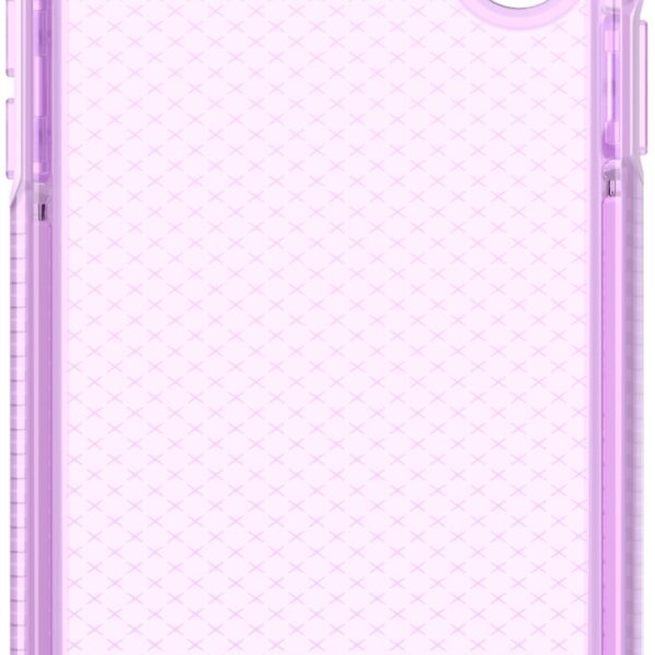 Coque de protection souple anti-collision British Tech 21 pour iPhone Xs, transparente, violette