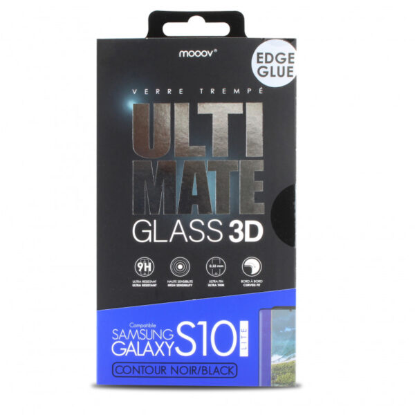 Verre trempé 3D pour Samsung S10 lit
