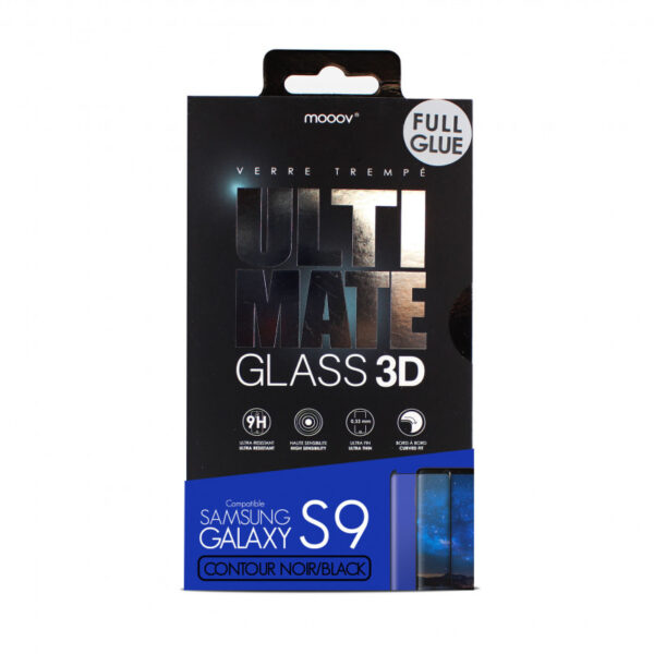 Verre trempé 3D pour Samsung S9