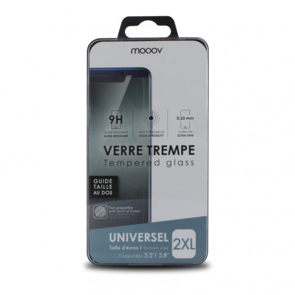 Verre trempé universel taille XXL