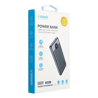 Batterie externe VEGER 10000mAh noir