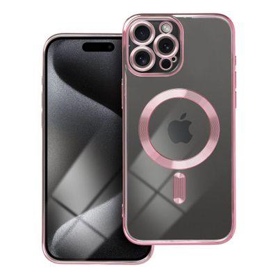 Coque MagSafe pour iPhone 15 Pro Max or rose