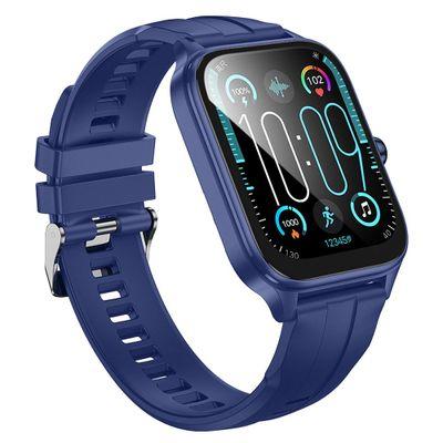 Montre connectée Hoco Y27 bleue, écran TFT 1,95", IPX4, avec fonction d'appel